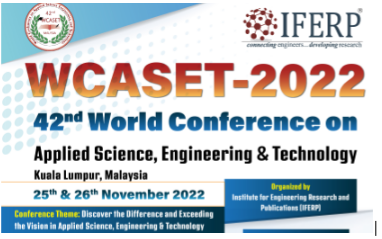 42nd World Conference on Applied Science, Engineering & Technology(WCASET)